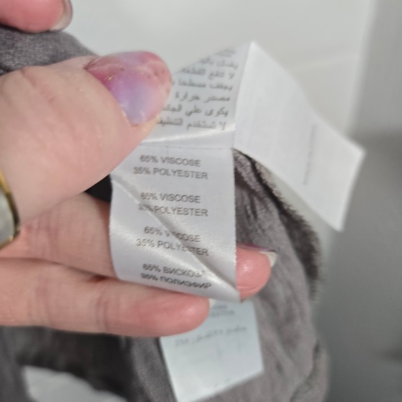 Apricot Drape Front Sleeveless Tunic Top Small Gauze Lagenlook Boho Asymmetrical - Picture 5 of 7